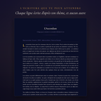 Gros plan sur une page rédigée du Rapport Complet